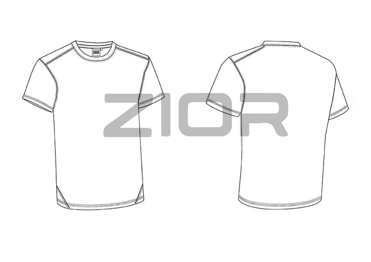 Camiseta  Bicolor 100%Poliéster 145gr Zior