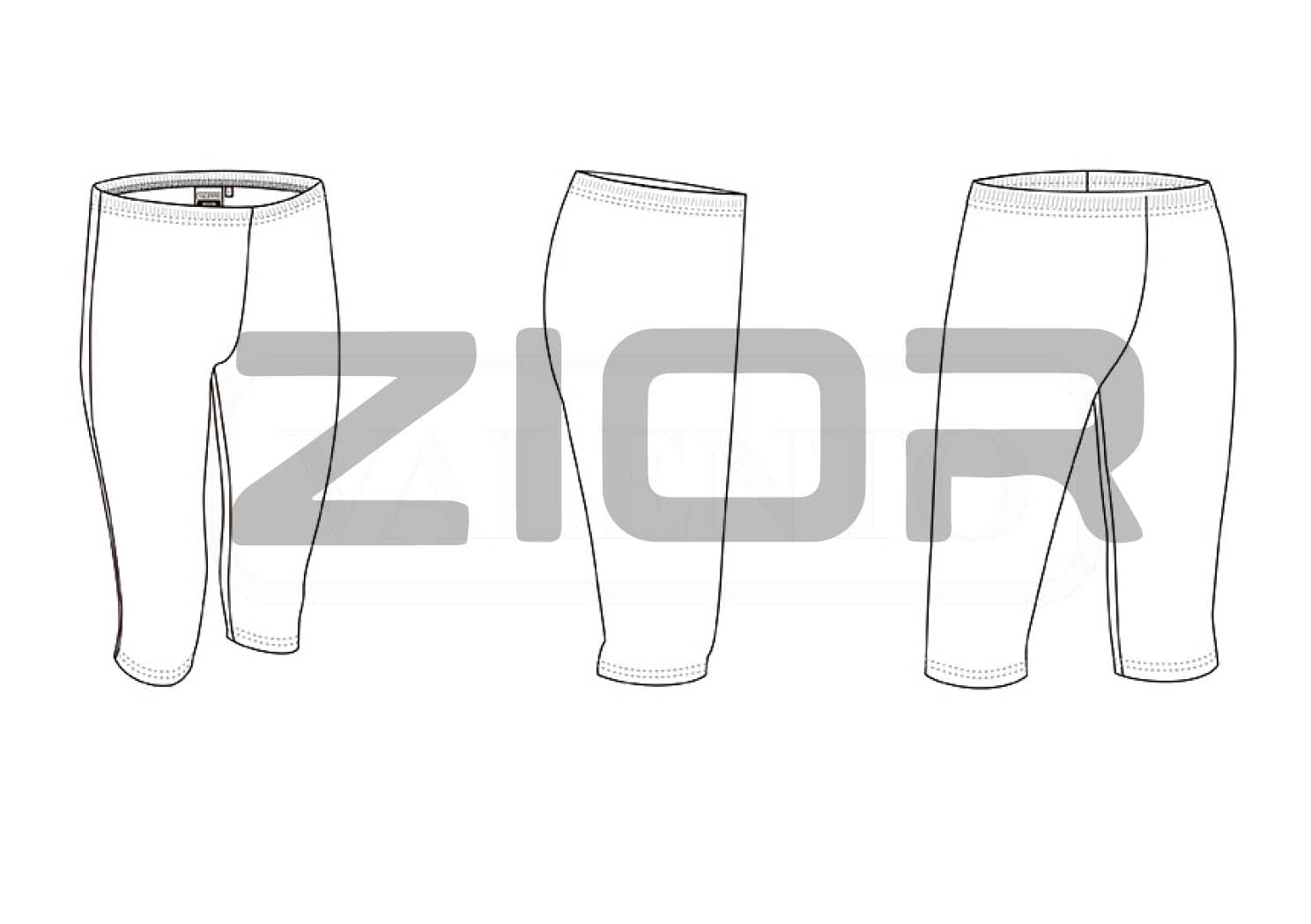Women's 3/4 Sports Leggings Zior